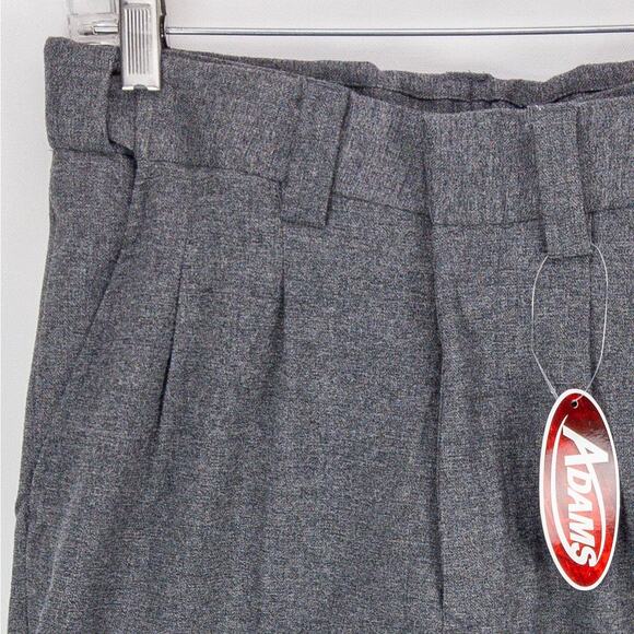 Adams Men's Umpire Pants 28W Comfort Strech Gray Pleated Expandable Waist BBSB - Picture 2 of 15